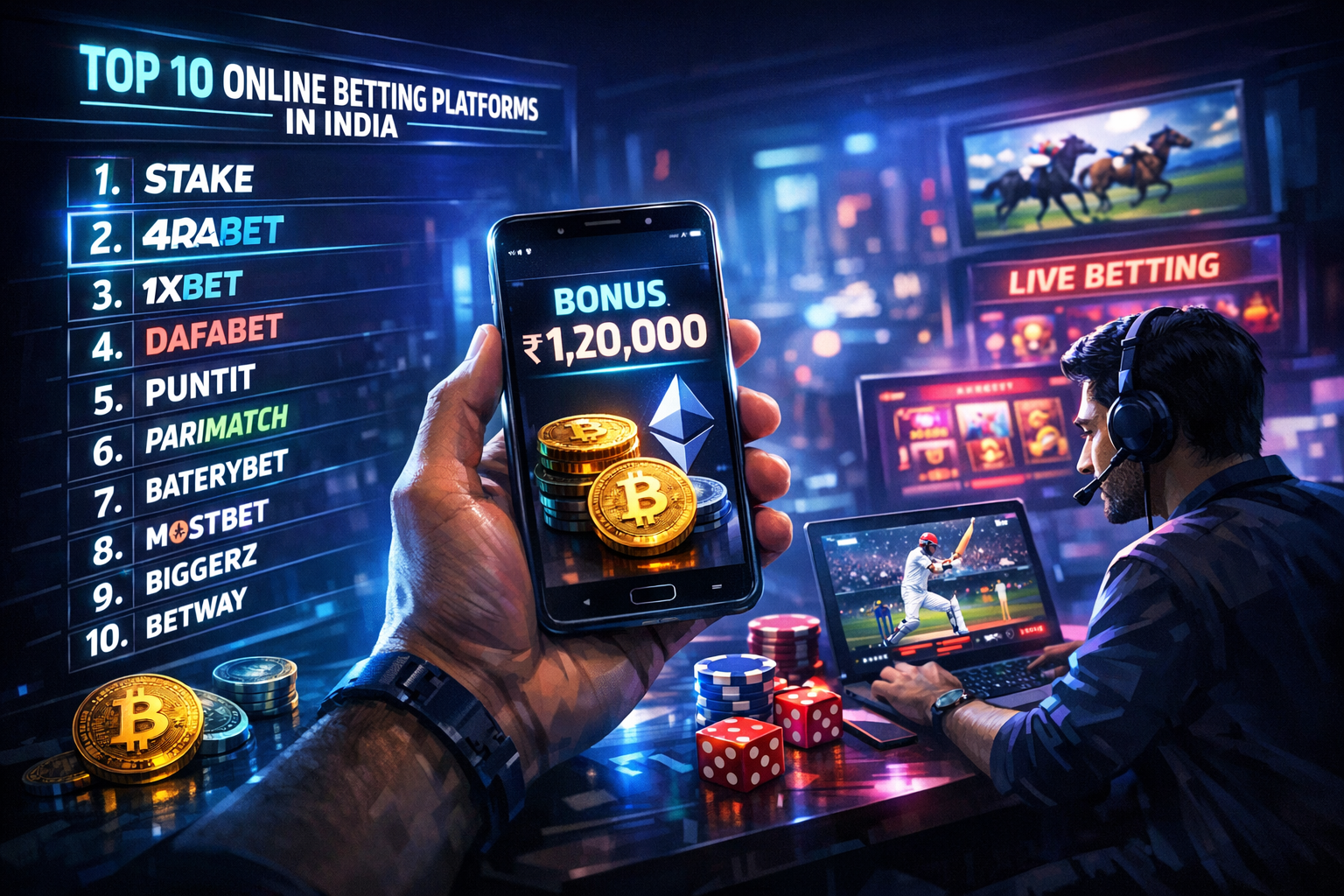 Experts Rank India's Leading 10 Online Betting Platforms for Key Features